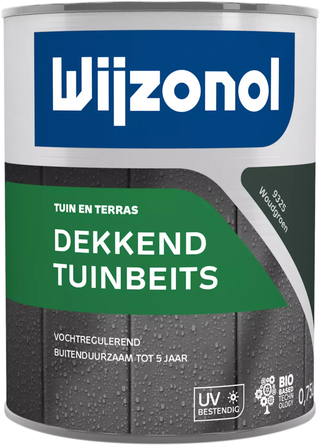 Wijzonol Dekkend Tuinbeits - 9325 Woudgroen - 0,75L-image