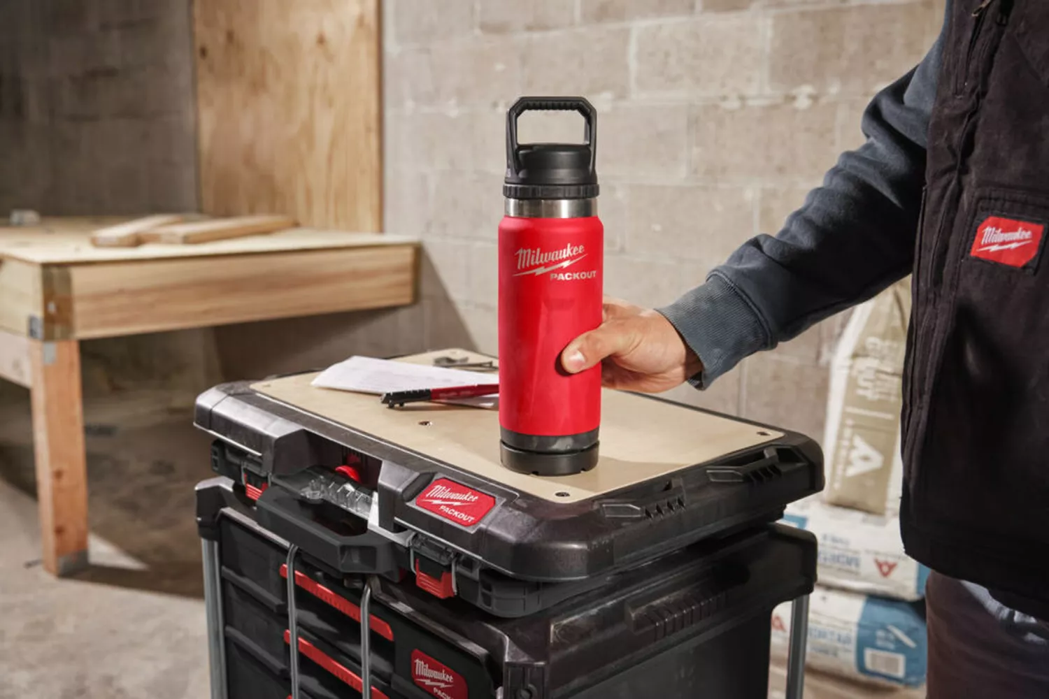 Milwaukee 4932493991 Thermos Packout 532 ml rouge-image