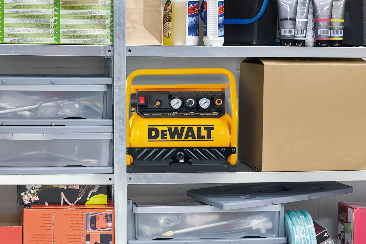 DeWALT DXCMS15RE stille olievrije compressor - 5L - 10 bar-image