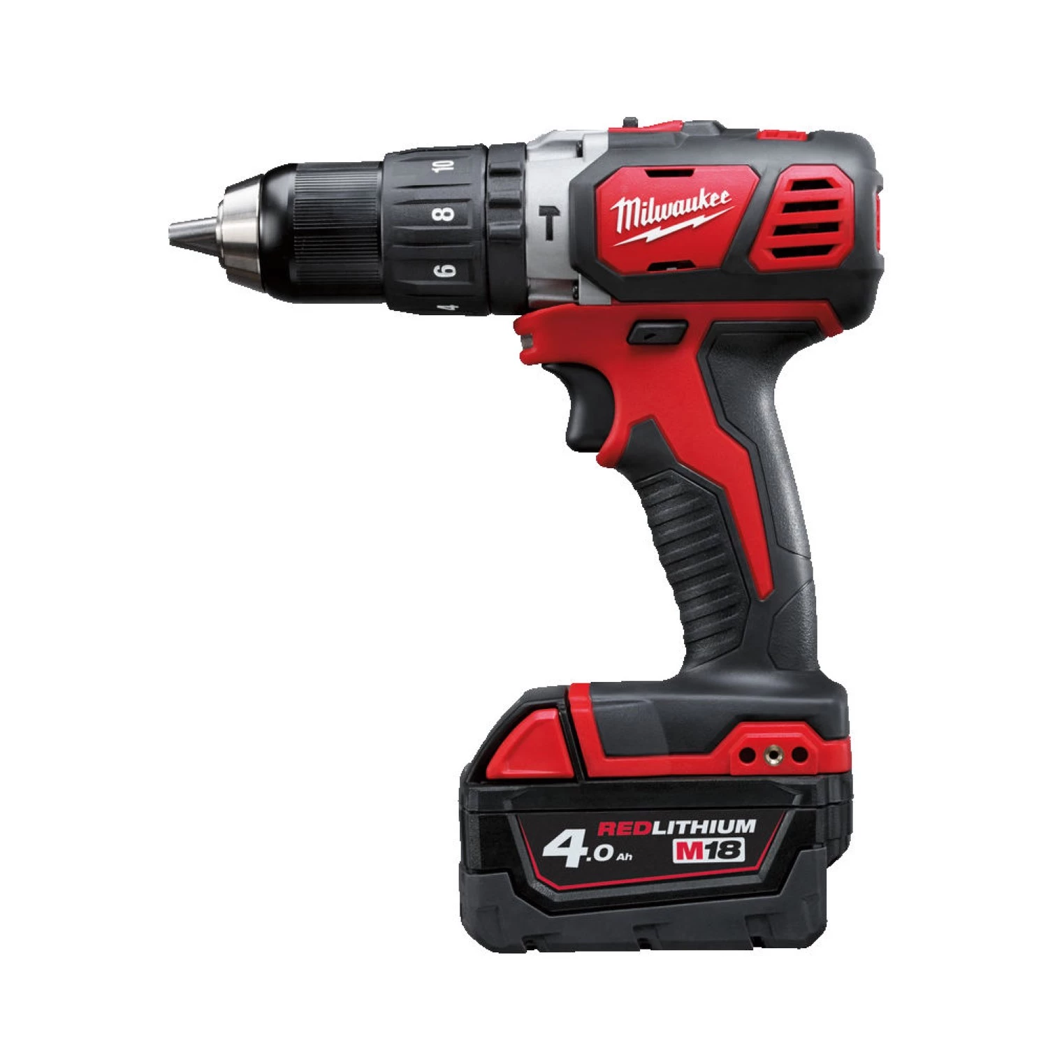 Milwaukee M18 BPD-402C 18V Li-Ion accu klopboor- /schroefmachine set (2x 4.0Ah accu) in koffer-image