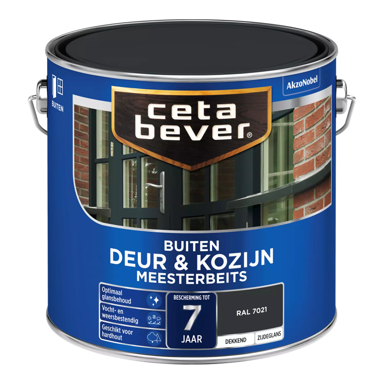 Cetabever Dekkende Meesterbeits Donkere Kleur - Zwartgrijs - 2,5L-image