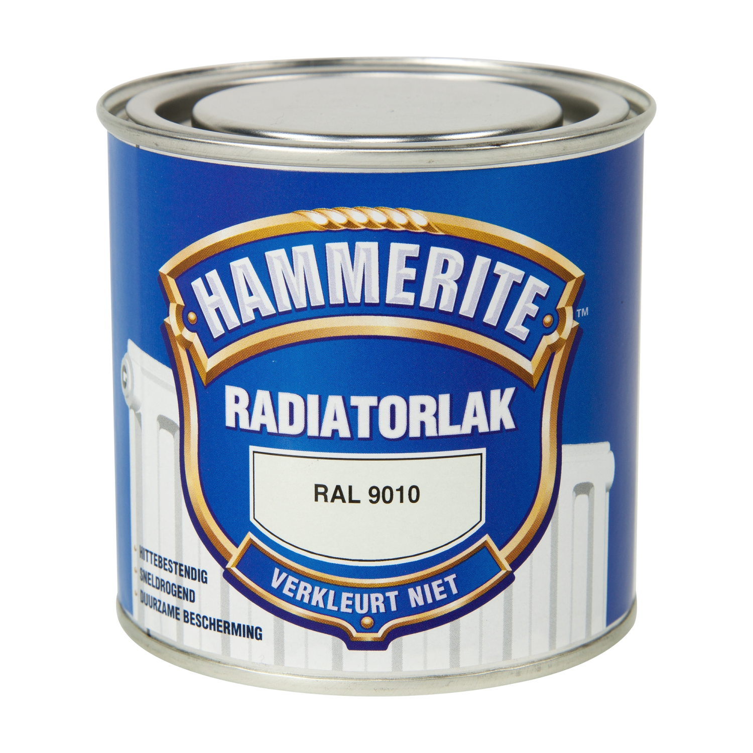 Hammerite Radiatorlak Hoogglans - Zuiver wit - 250ml-image