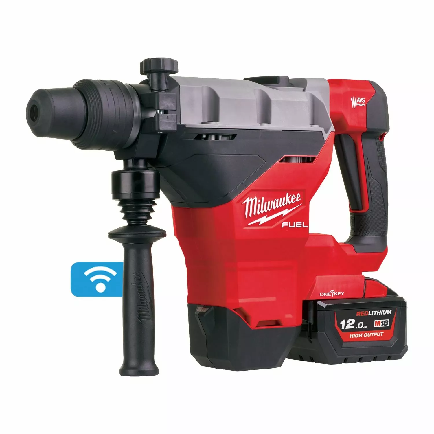 Milwaukee M18 FHM-121C 18V Li-Ion accu SDS-Max Combihamer set (1x 12.0Ah accu) in koffer - 11J-image