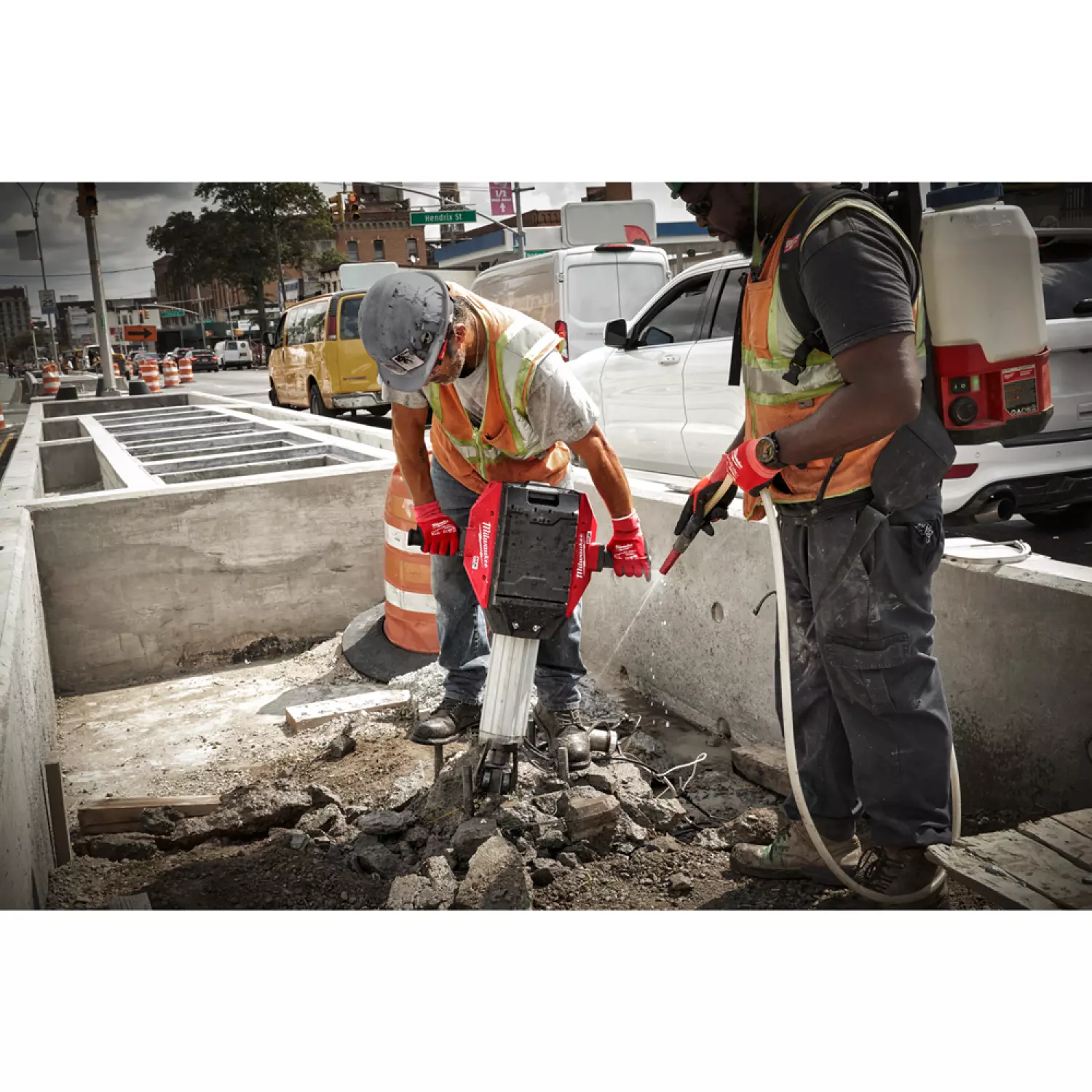 Milwaukee MXF DH2528H-602 MX Fuel accu sloophamer set (2x 6.0Ah accu) - 28mm HEX-image