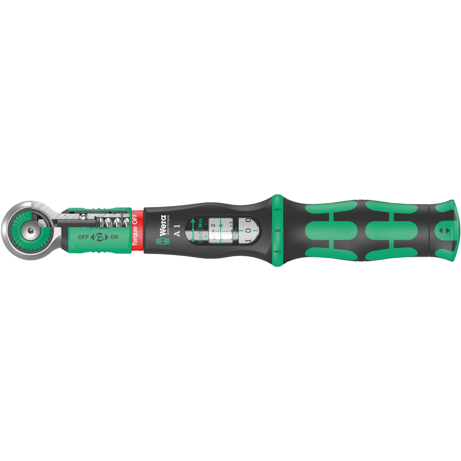 Wera 05075800001 Safe-Torque A 1 Clé dynamométrique avec cliquet commutable - 2-12 Nm - 1/4"-image