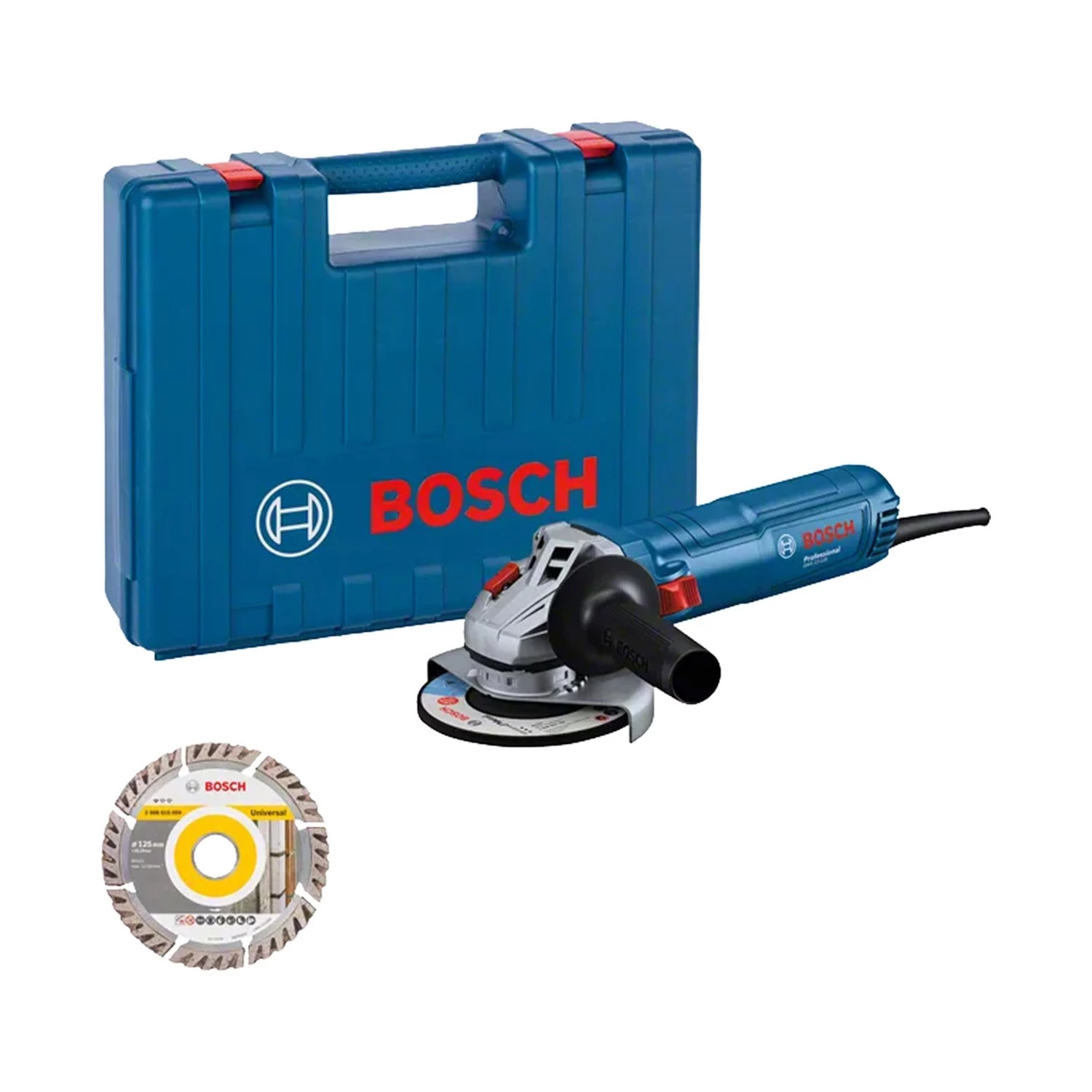 Bosch GWS 12-125 Meuleuse d'angle avec meule diamantée en coffret-image