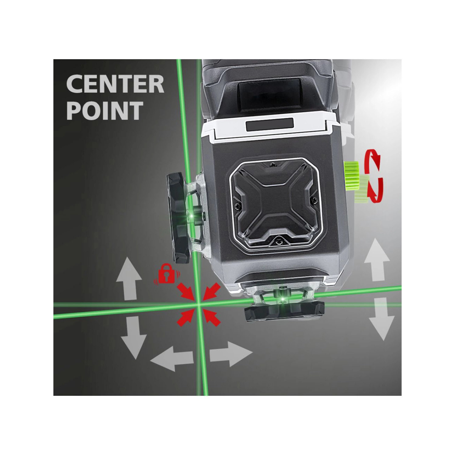 Laserliner PowerPlane-laser 3G Pro Multi-18V Laser à lignes croisées dans L-Boxx - 3 lignes - vert - 60 m