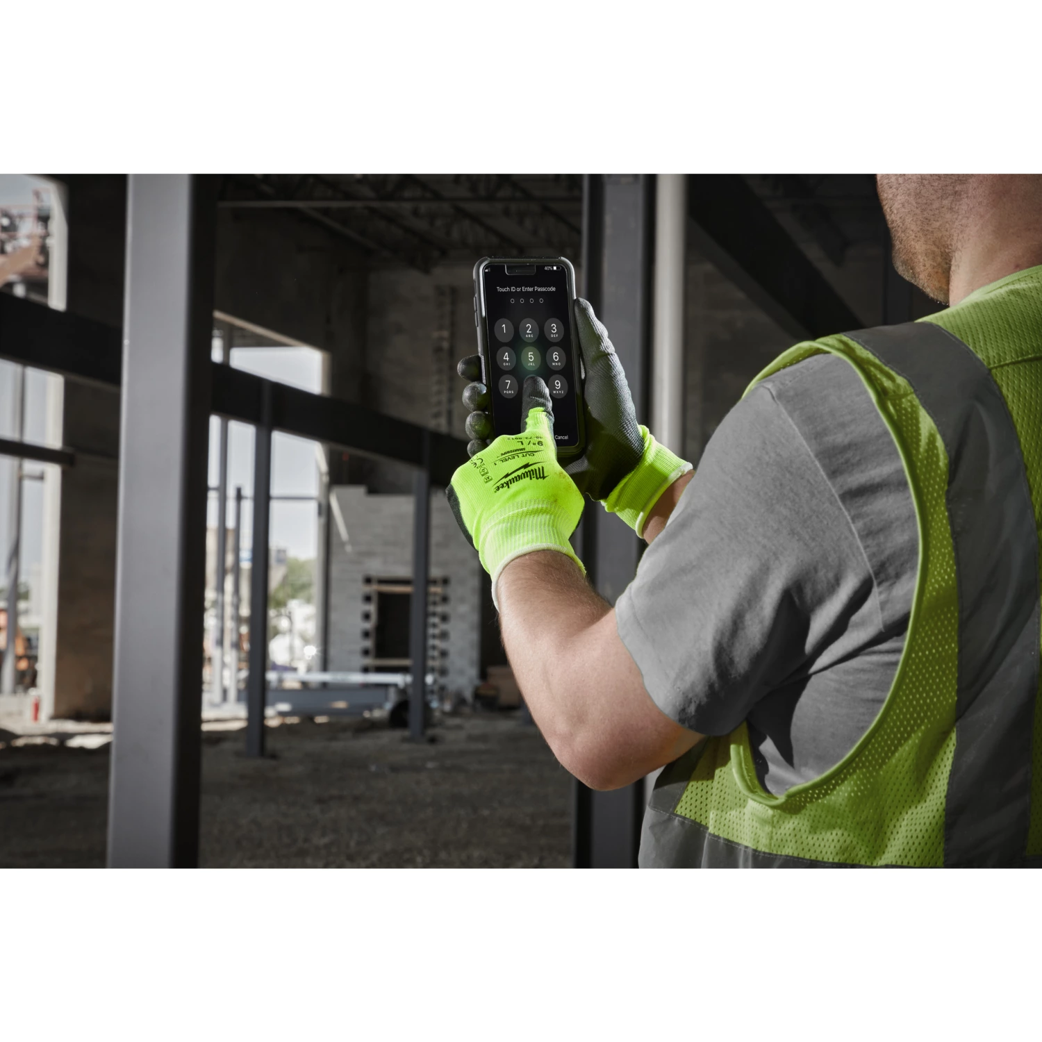 Milwaukee Gants de travail haute visibilité - classe de résistance aux coupures 1/A - 9/L-image