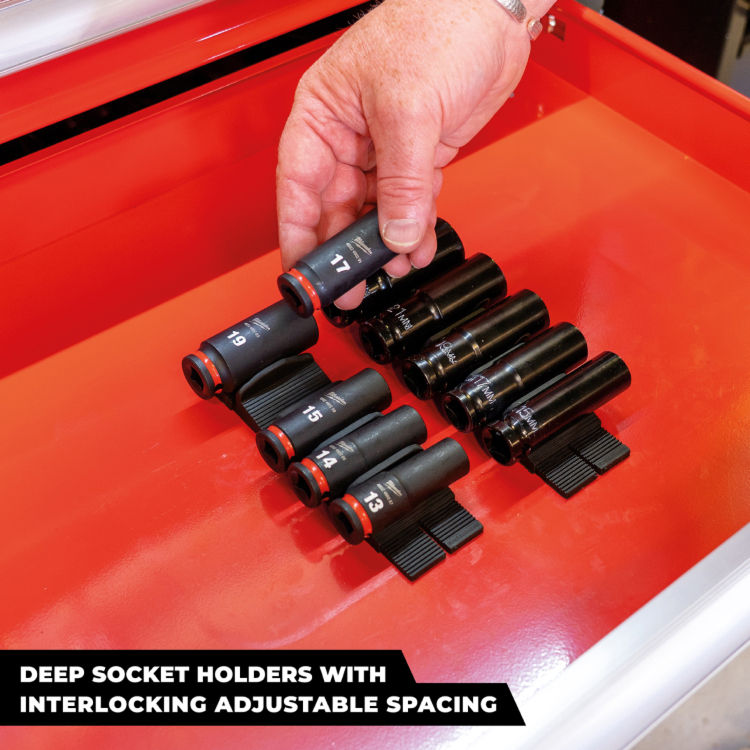 StealthMounts DHSP-SW-SK-10 Drawer Hive Deep Krachtdophouder universeel voor ladekast - zwart - 10 stuks-image