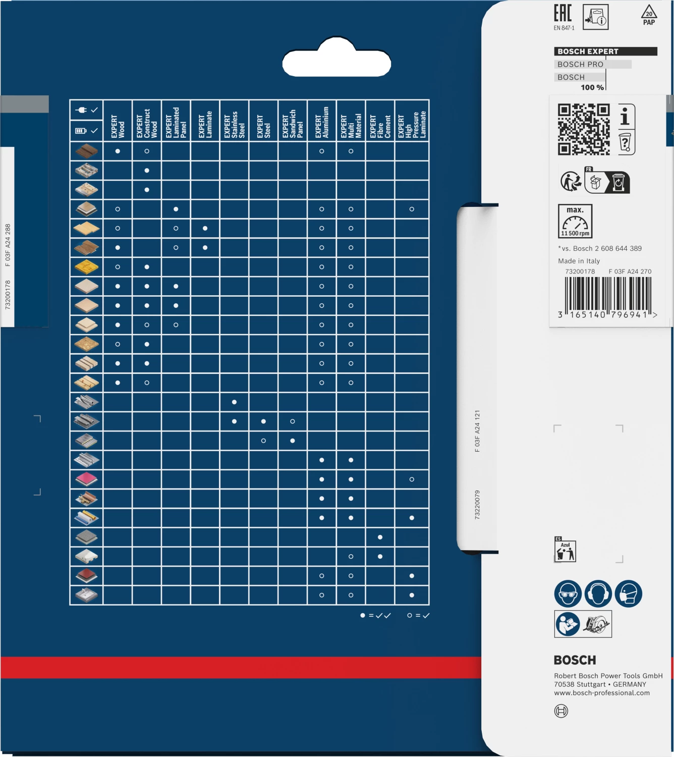 Bosch 2608644128 - Lame de Scie Circulaire Expert pour Laminated Panel, 165 x 20 x 2,6 mm, 48D-image