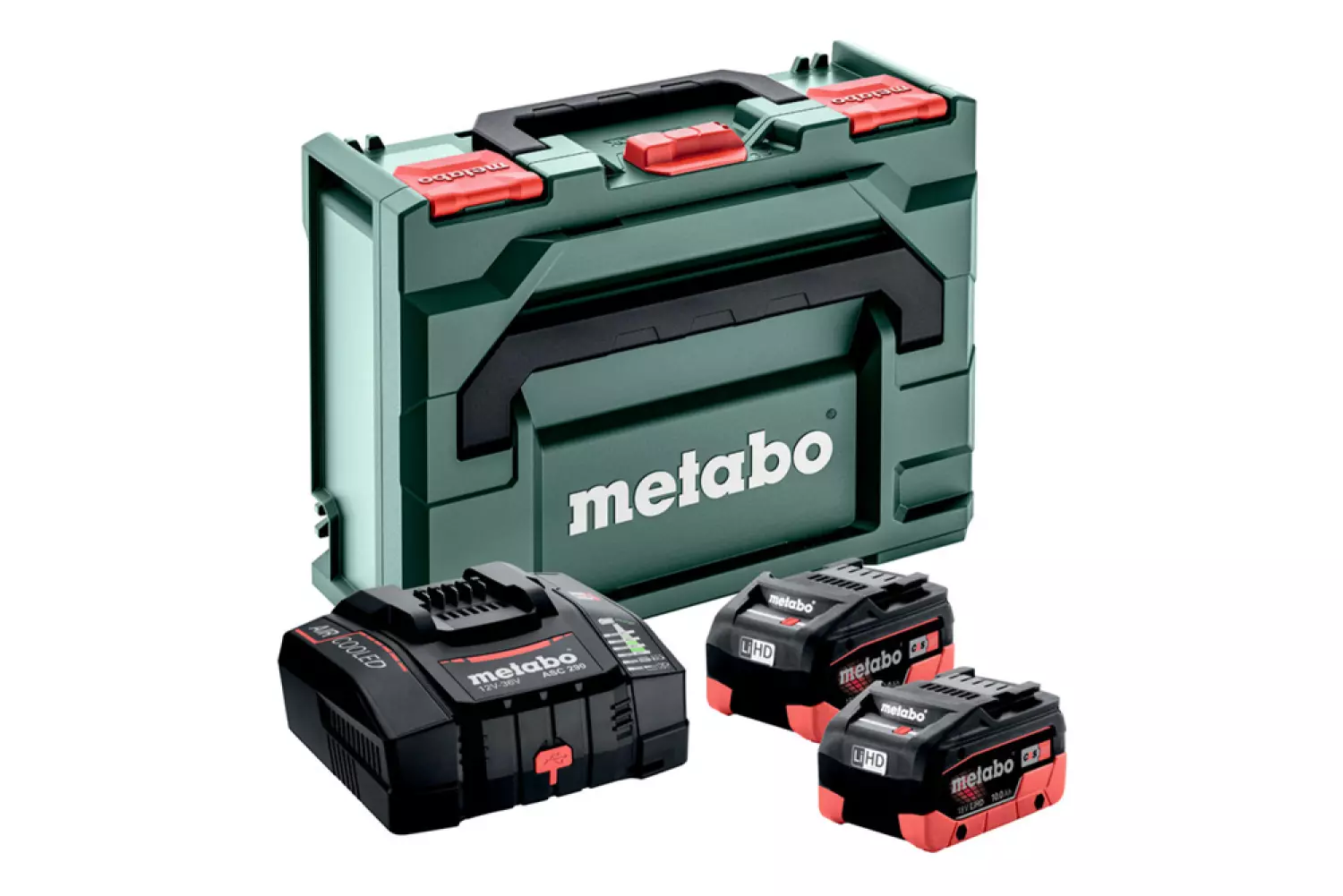 Metabo 685304000 18V Li-ion accu starterset (2x 10.0Ah accu) + lader in MetaBox-image