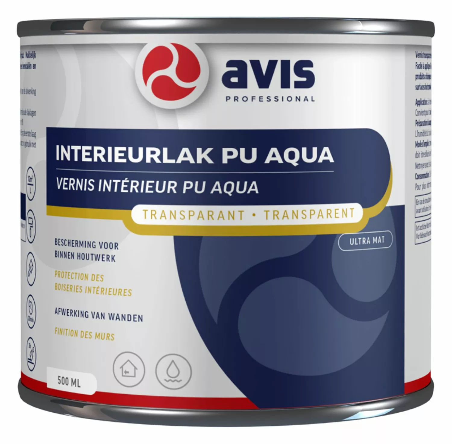 Avis Interieurlak PU Aqua Ultra Mat - 0,5L-image