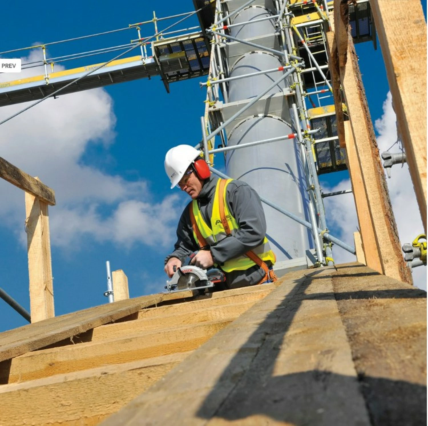 Bosch GKS 18 V-LI SOLO 18V Li-Ion Accu cirkelzaag body - 165mm-image