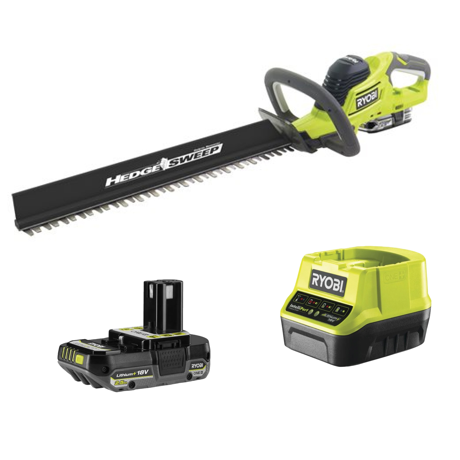 Ryobi RHT1850H25HS Taille-haie sans fil - 18V Li-Ion - 1 batterie 2,5Ah - 500 mm-image