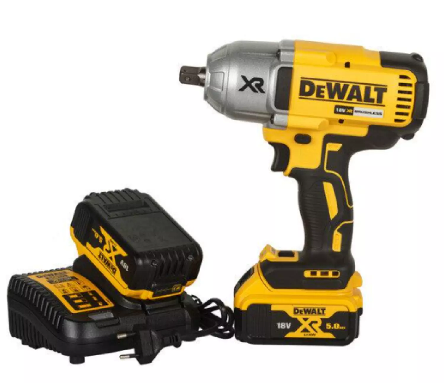 DeWALT DCF899P2 - Set clé à choc Li-Ion 18V (2x batterie 5.0Ah) dans coffret TSTAK - 1625Nm - Moteur brushless-image