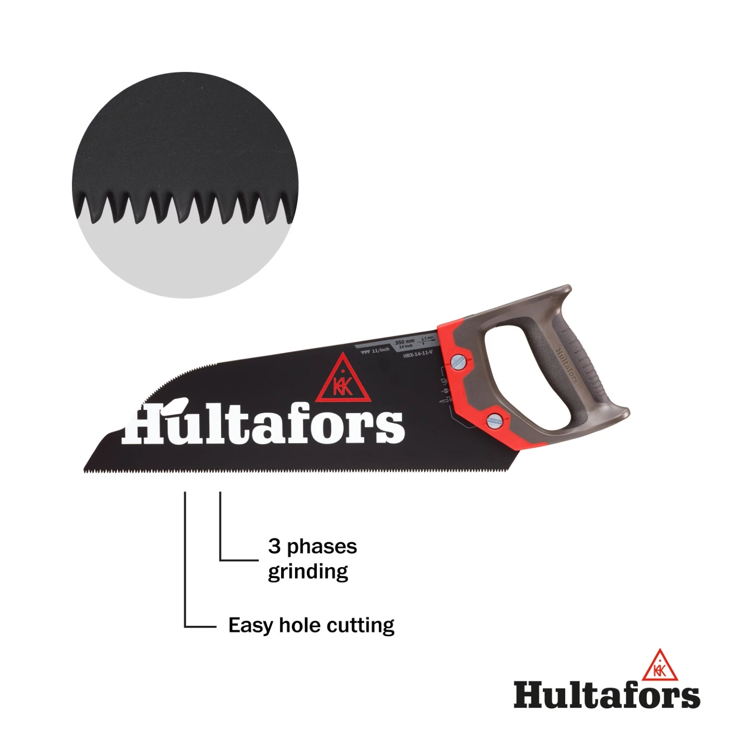 Hultafors HBX-14-11-V Scie à placage - 11TPI - 350 mm-image