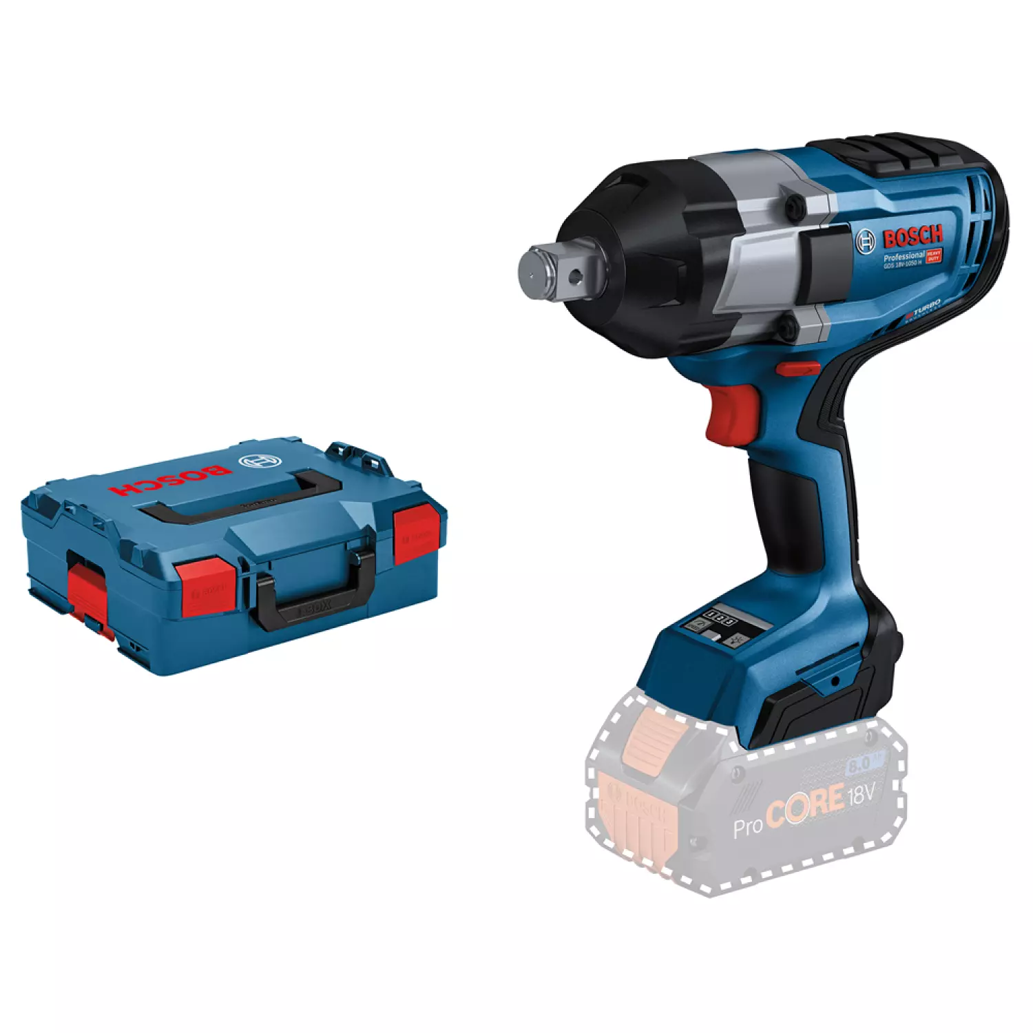 Bosch GDS 18V-1050 H 18V Li-Ion accu BiTurbo slagmoeraanzetter body in L-Boxx - 1700Nm - 3/4" - koolborstelloos-image