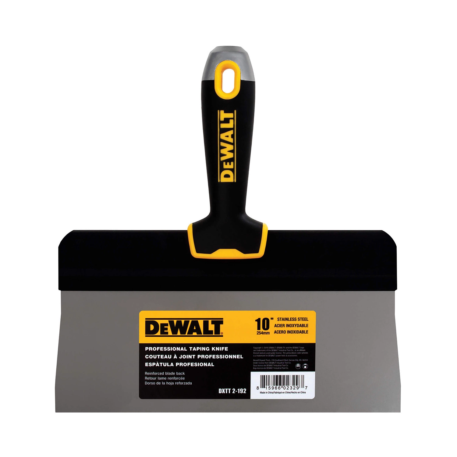 DeWalt Spackmes Hoogblad RVS Softgrip 10" (254 mm)-image