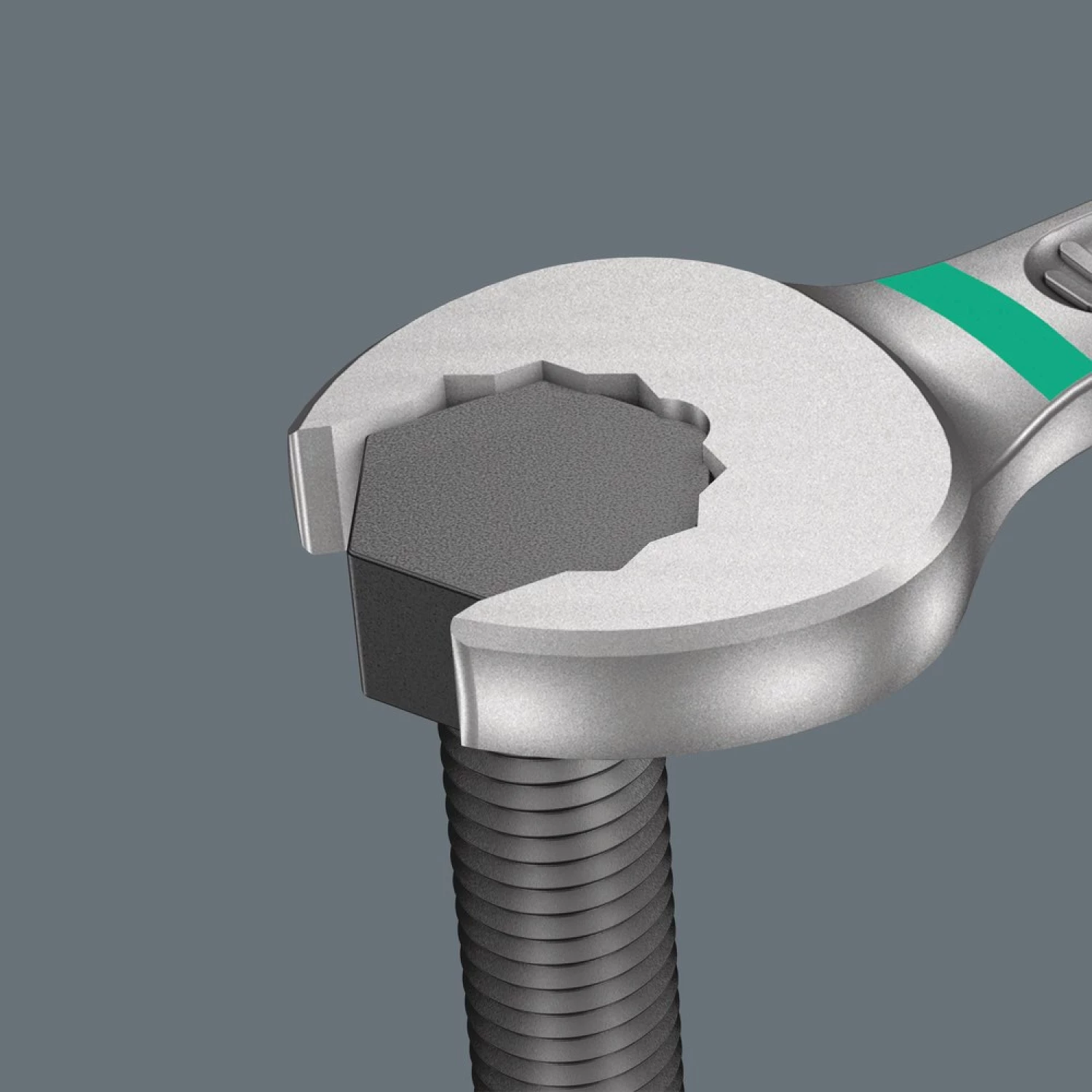 Wera 05020229001 4-delige 6003 Joker 4 Imperial set 1 Steek-/ringratelsleutelset in clip - 5.5-19mm-image