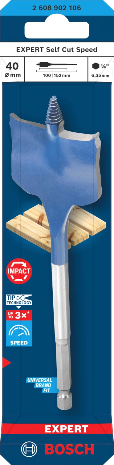 Bosch EXPERT 2608902106 Speedboor Self Cut Speed - 40x152mm-image