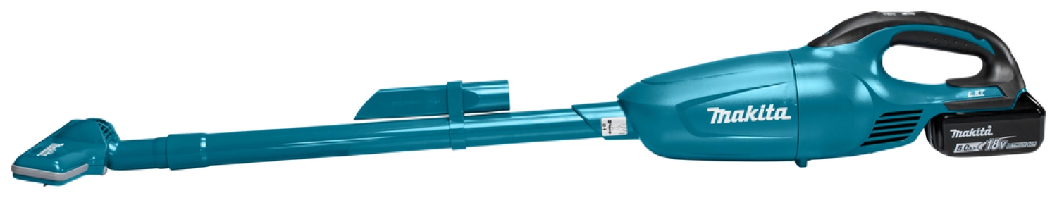 Makita DCL181FRT - Aspirateur balai sans-fil - 18V Li-ion kit (1x batterie 5,0 Ah) - 0,65L