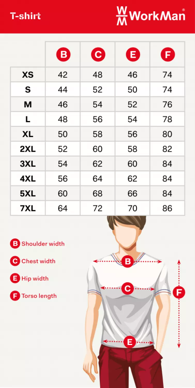 Workman 0306 T-shirt Heavy Duty - Noir - 2XL-image