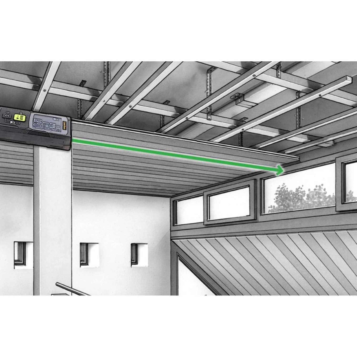 Laserliner LaserRange Master Mini G40 Afstandsmeter - 40m - groen - IP40-image