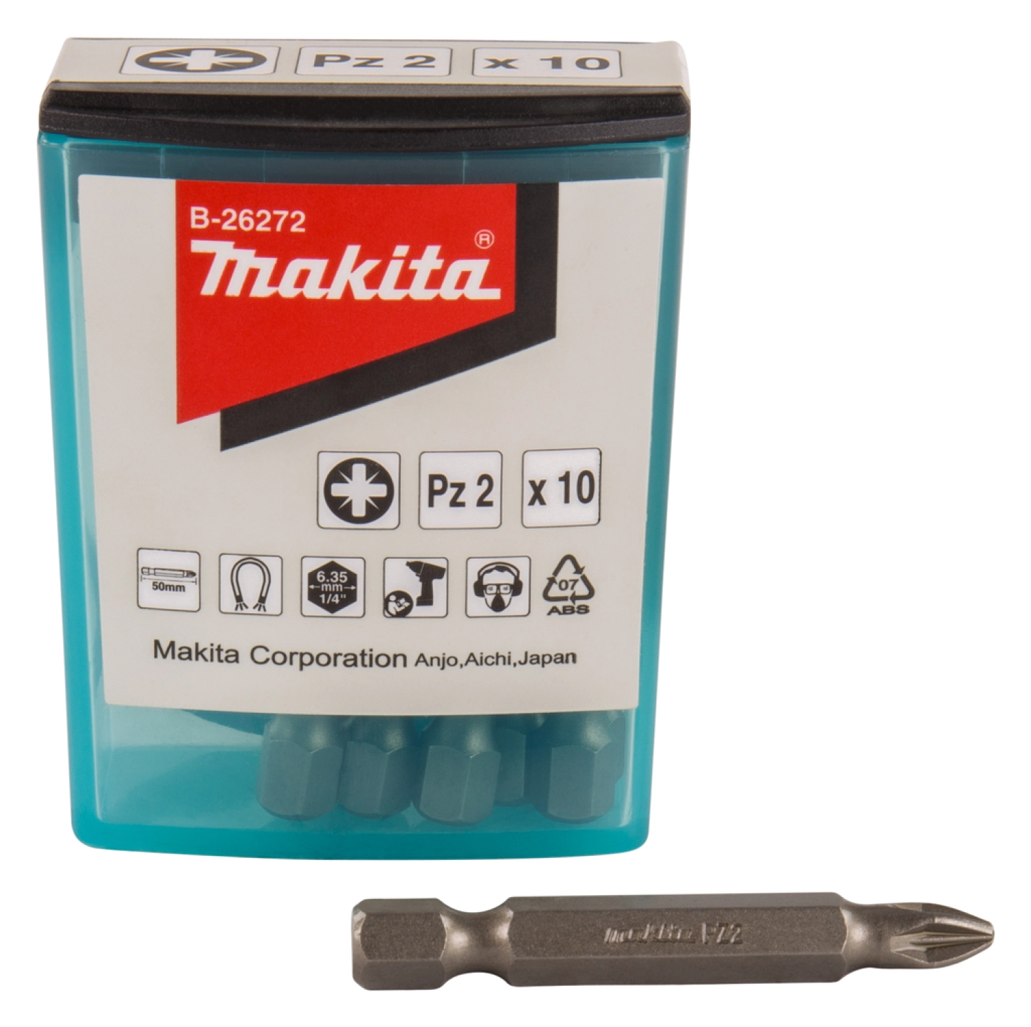 Makita B-26272 Embout de vis pz2 x 50 mm 10 pièces-image