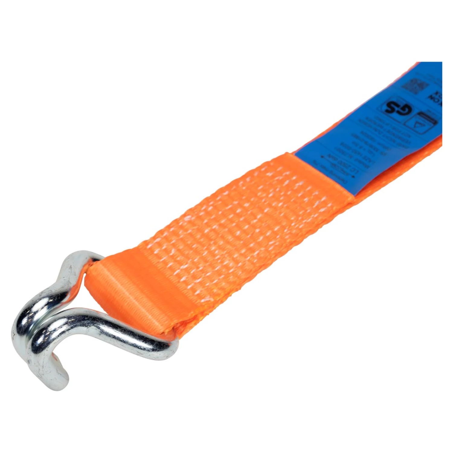 Konvox LAZE1450-0007 Spanband met ratelgesp en J-haak HD - 7m x 50mm - 5000 daN - Oranje-image