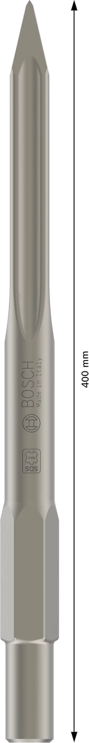 Bosch 2608690111 - Burin pointu à queue six pans, 30 x 400 mm-image