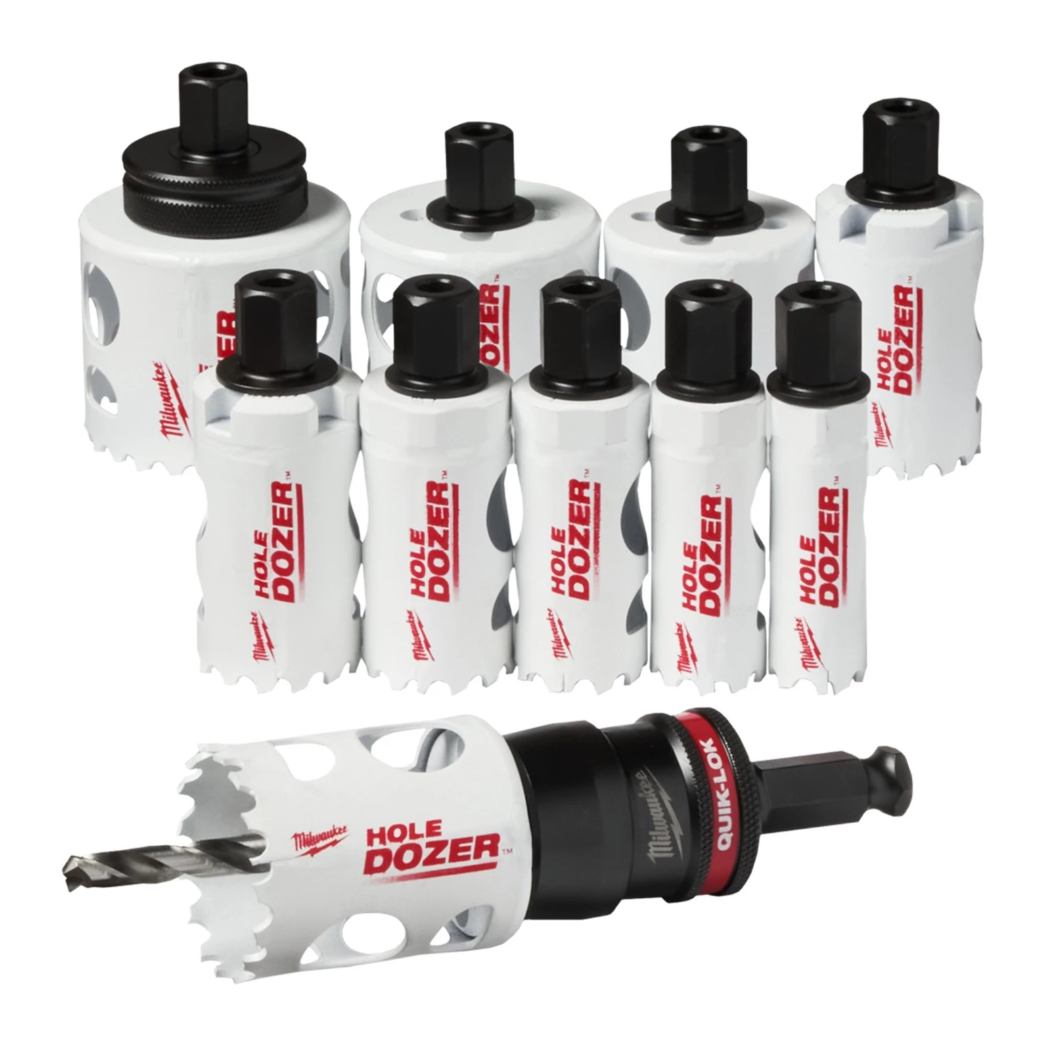 Milwaukee 49224772 Jeu de scies cloches Holedozer Quick-lock - 13 pièces