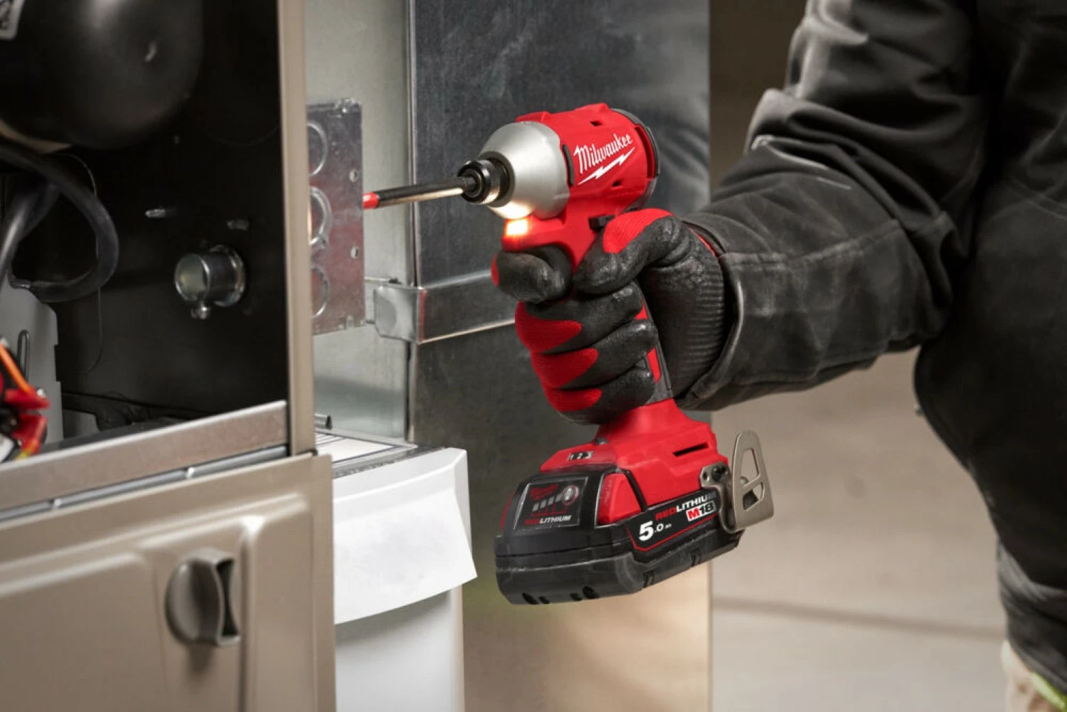 Milwaukee M18 BLIDR-502X Slagschroevendraaier (2x 5.0Ah accu) - koolborstelloos - in HDBox-image