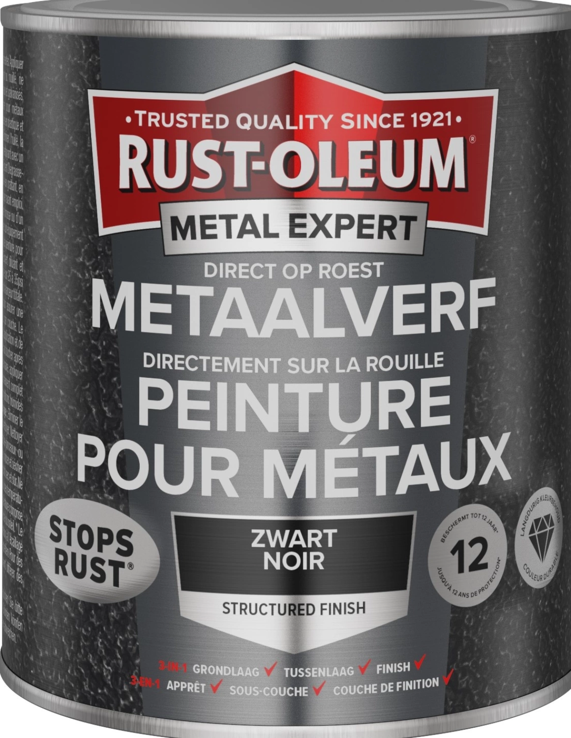 RUST-OLEUM MetalExpert STRUCTUUR ZWART 750ML-image