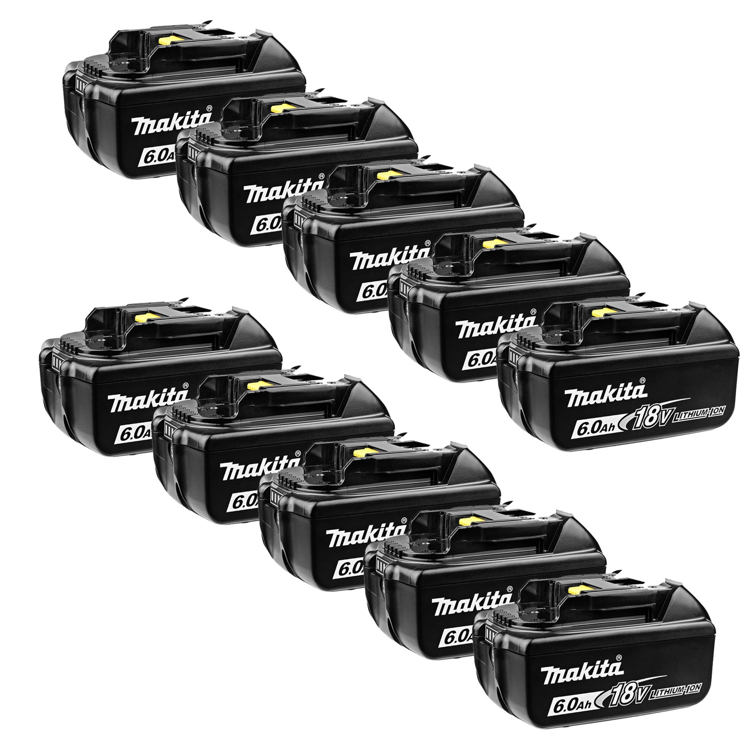 Makita BL1860B 18V Li-ion batterie - 6.0Ah (10pcs)-image