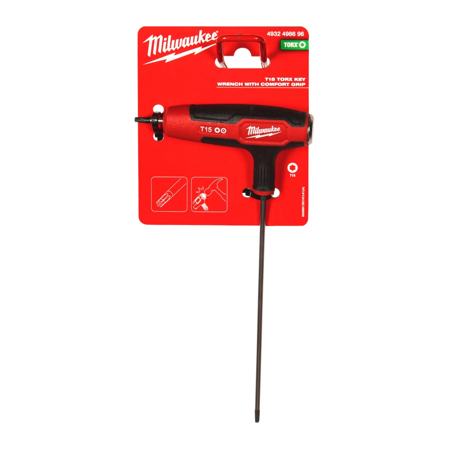 Milwaukee 4932498696 Tournevis Torx à poignée en T avec prise confortable - T15-image