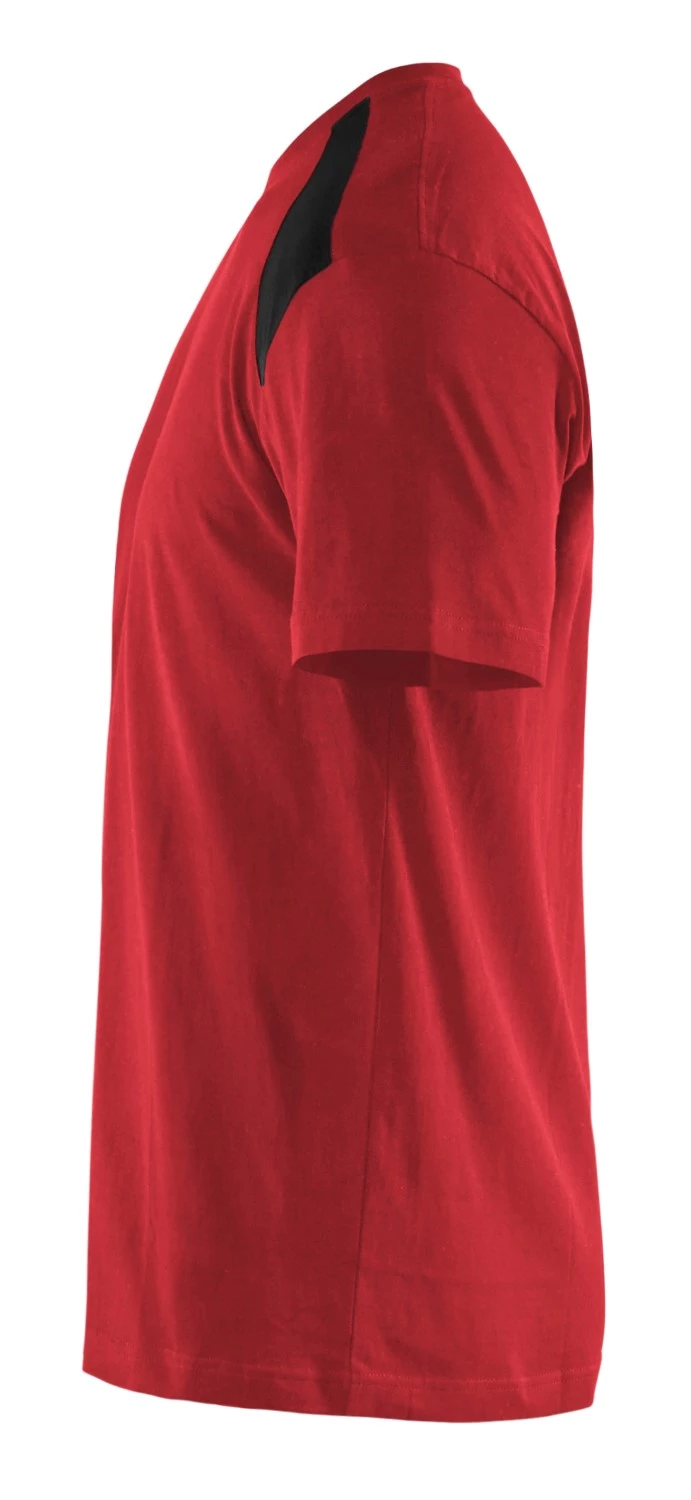 Blåkläder 3379 T-shirt bicolore - rouge - L-image