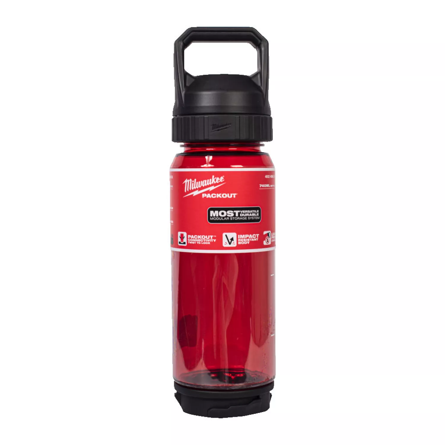 Milwaukee 4932498636 PACKOUT™ Bouteille d'eau 740 ml - rouge-image