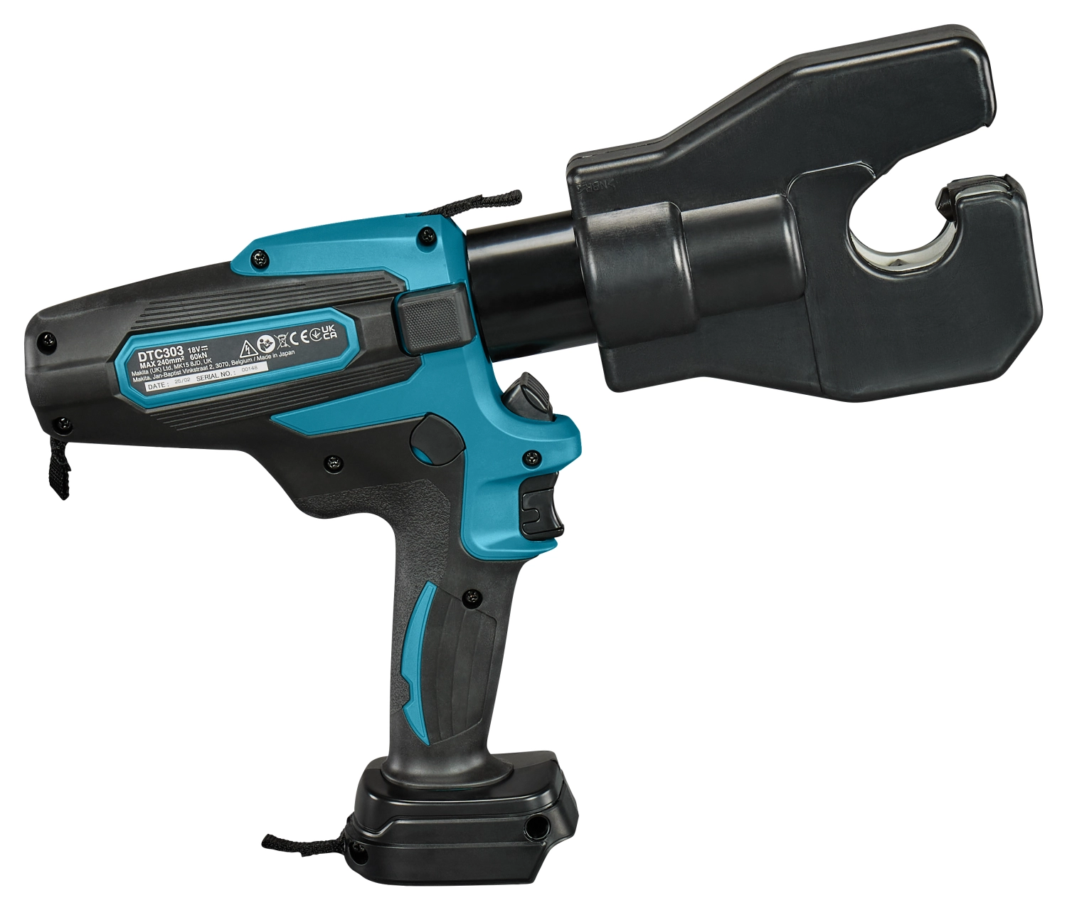 Makita DTC303ZK 18 V Li-ion batterie sertisseuse de câbles corps - 60 kN - 31,5 mm-image