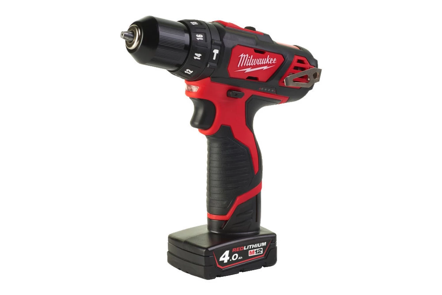 Milwaukee M12 BPD-402C 12V Li-Ion accu klopboor- /schroefmachine set (2x 4.0Ah accu) in koffer-image