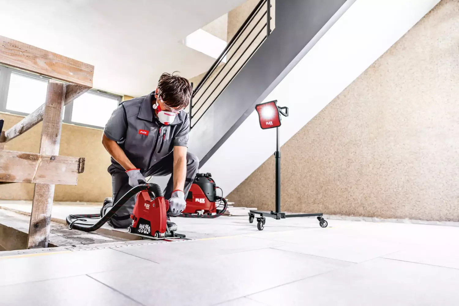 Flex DCG L 26-6 230 Set Diamant doorslijper in koffer - 230mm met geleiderail-image