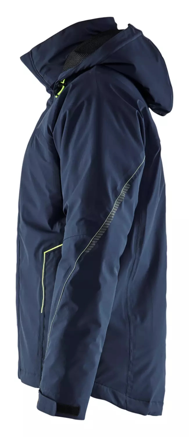 Blåkläder 4484 Lichtgewicht winterjas 4-weg stretch - Donker marineblauw/High Vis Geel - XL-image