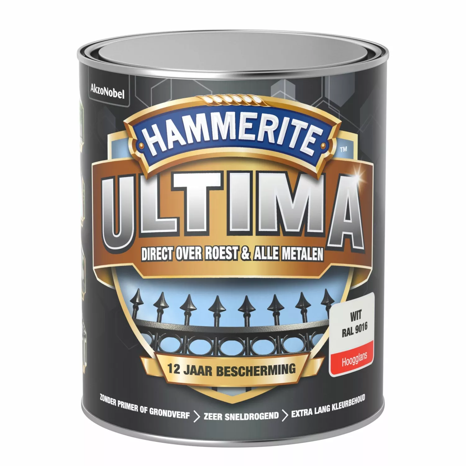 Hammerite Ultima Hoogglans - Verkeerswit - 0,25L-image