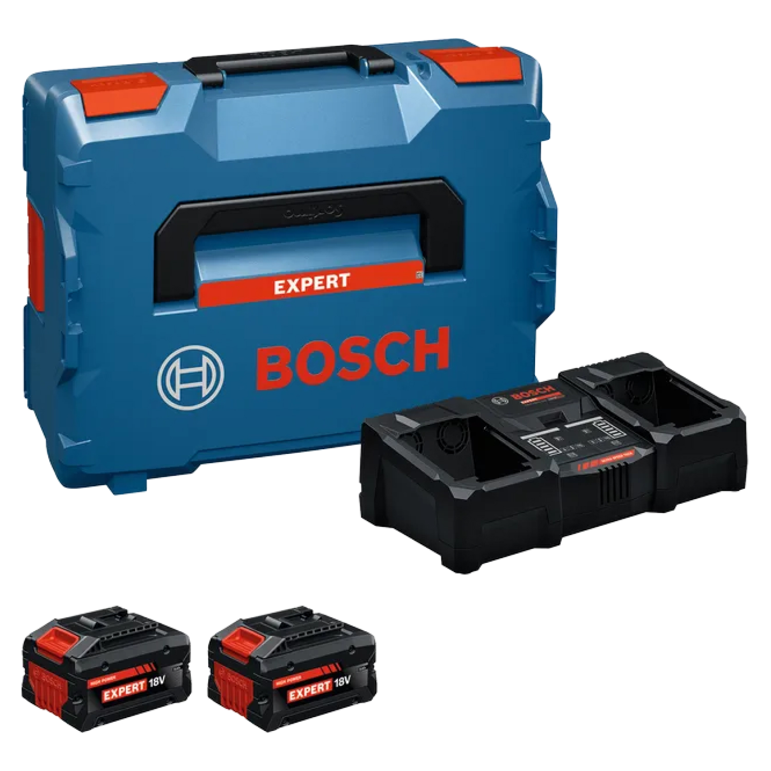 Bosch EXBA18V-80 / 2-320 accu Starterset (2x 8.0Ah) + lader-image
