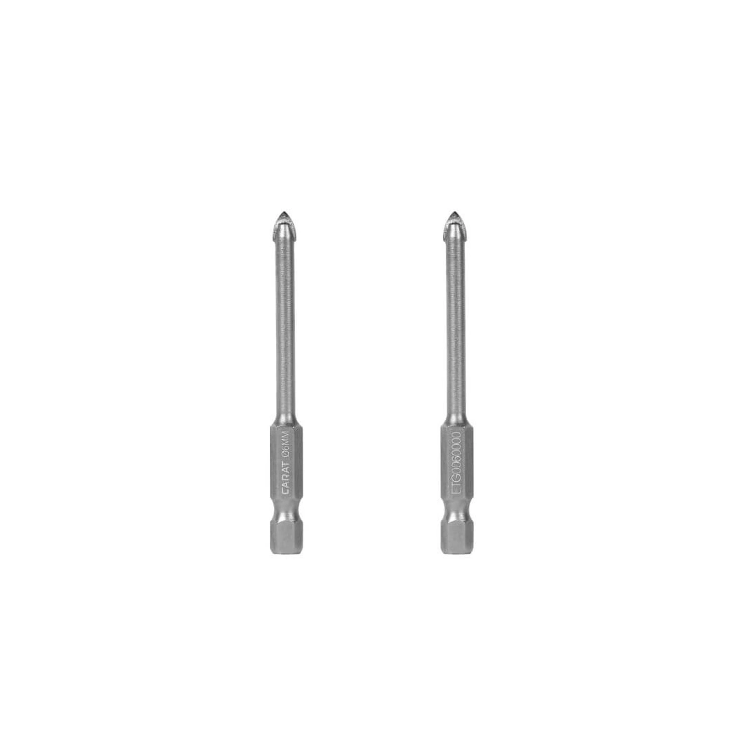 Carat ETG Tegelboor 2-pack voor boormahcine - 6mm