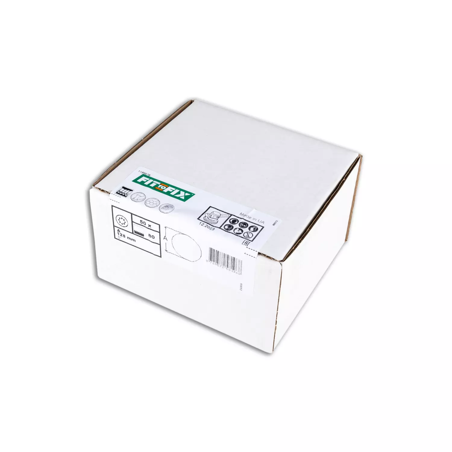 Fit-to-Fix Disque à poncer - P80 - rond 125mm (50pcs)-image