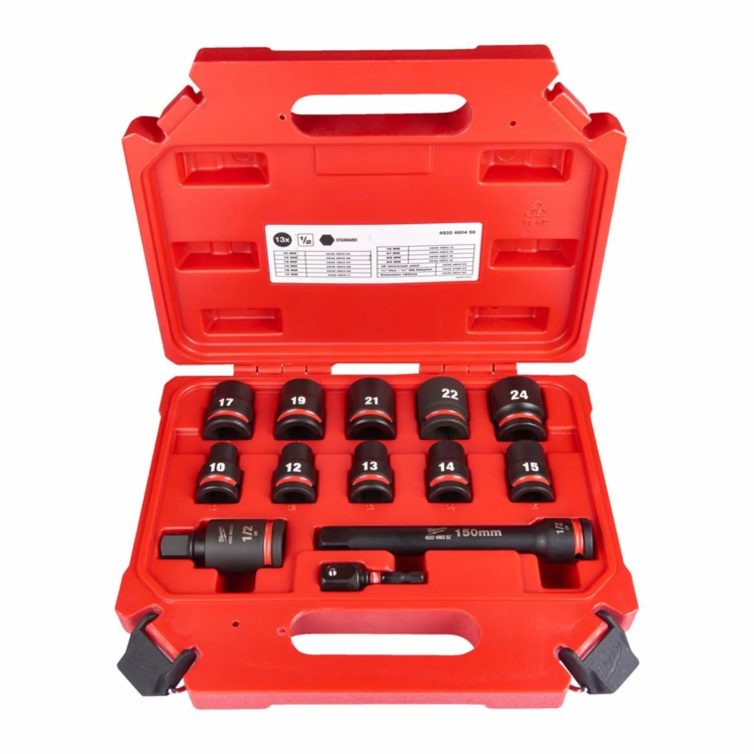 Milwaukee 4932480456 SHOCKWAVE Set de douilles 13 pièces-image