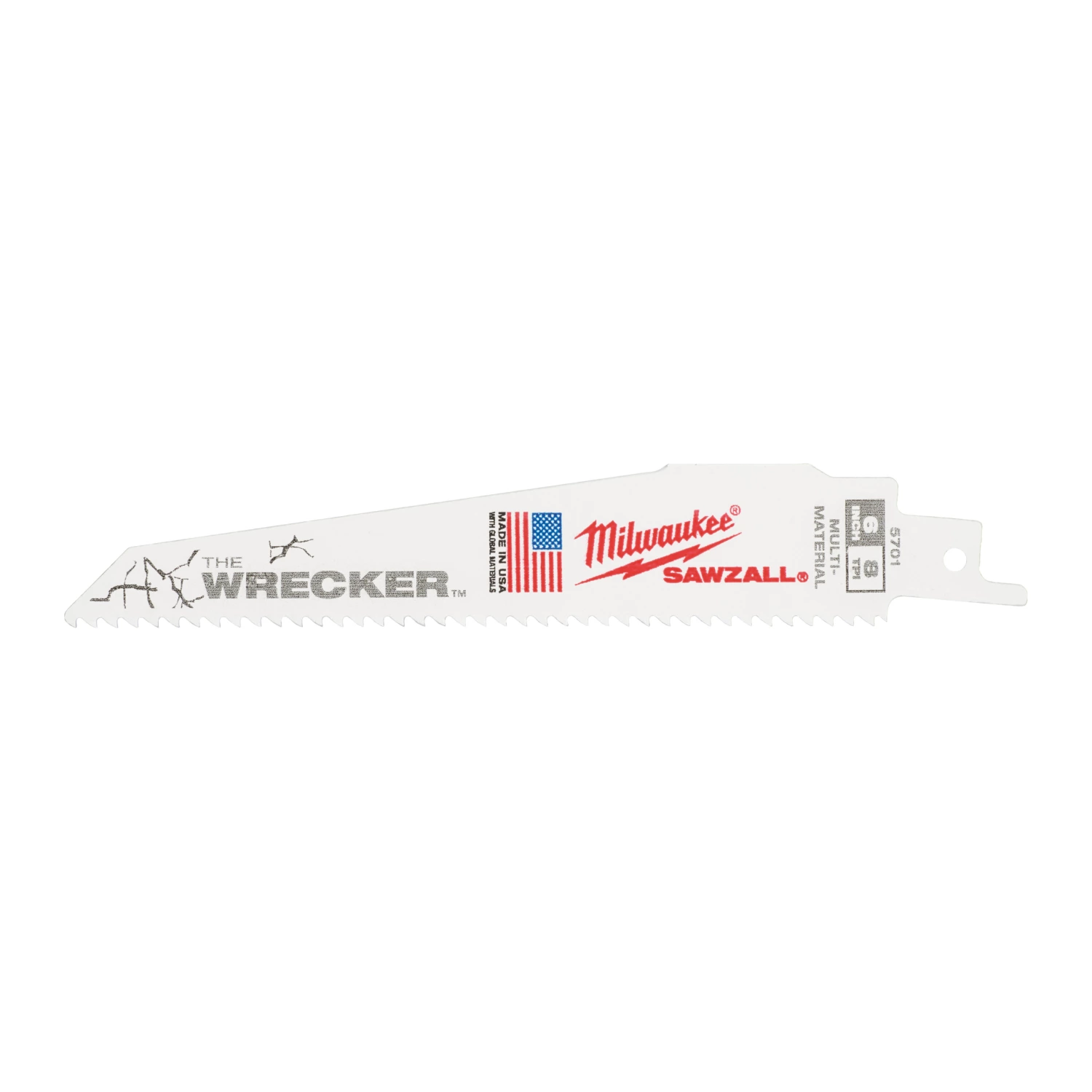 Milwaukee 48475701 Sawzall Reciprozaagblad Wrecker - 150 x 7/11TPI - multi mat. - 5st-image