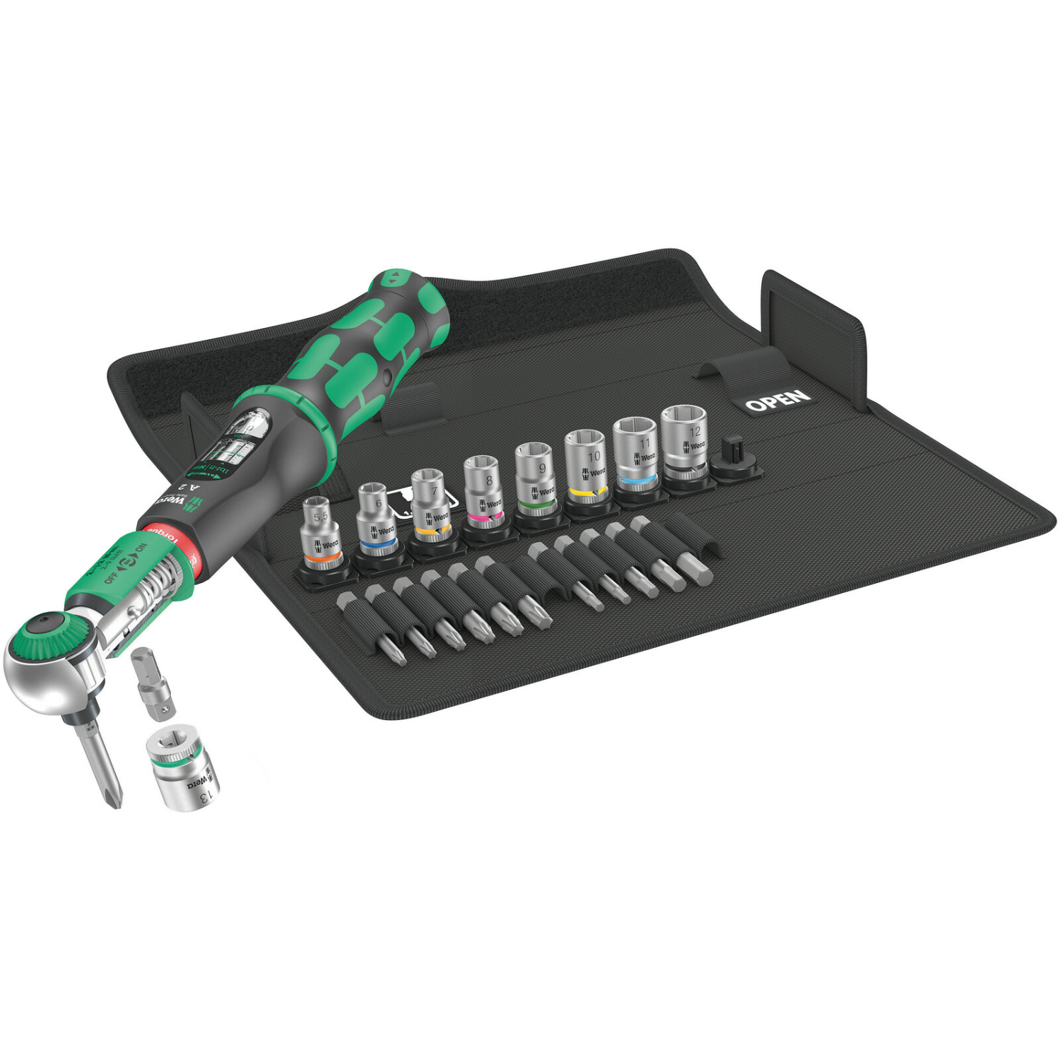 Wera 05075832001 Safe-Torque A 2 Jeu de clés dynamométriques 2 avec cliquet commutable - 2-12 Nm - 1/4"-image