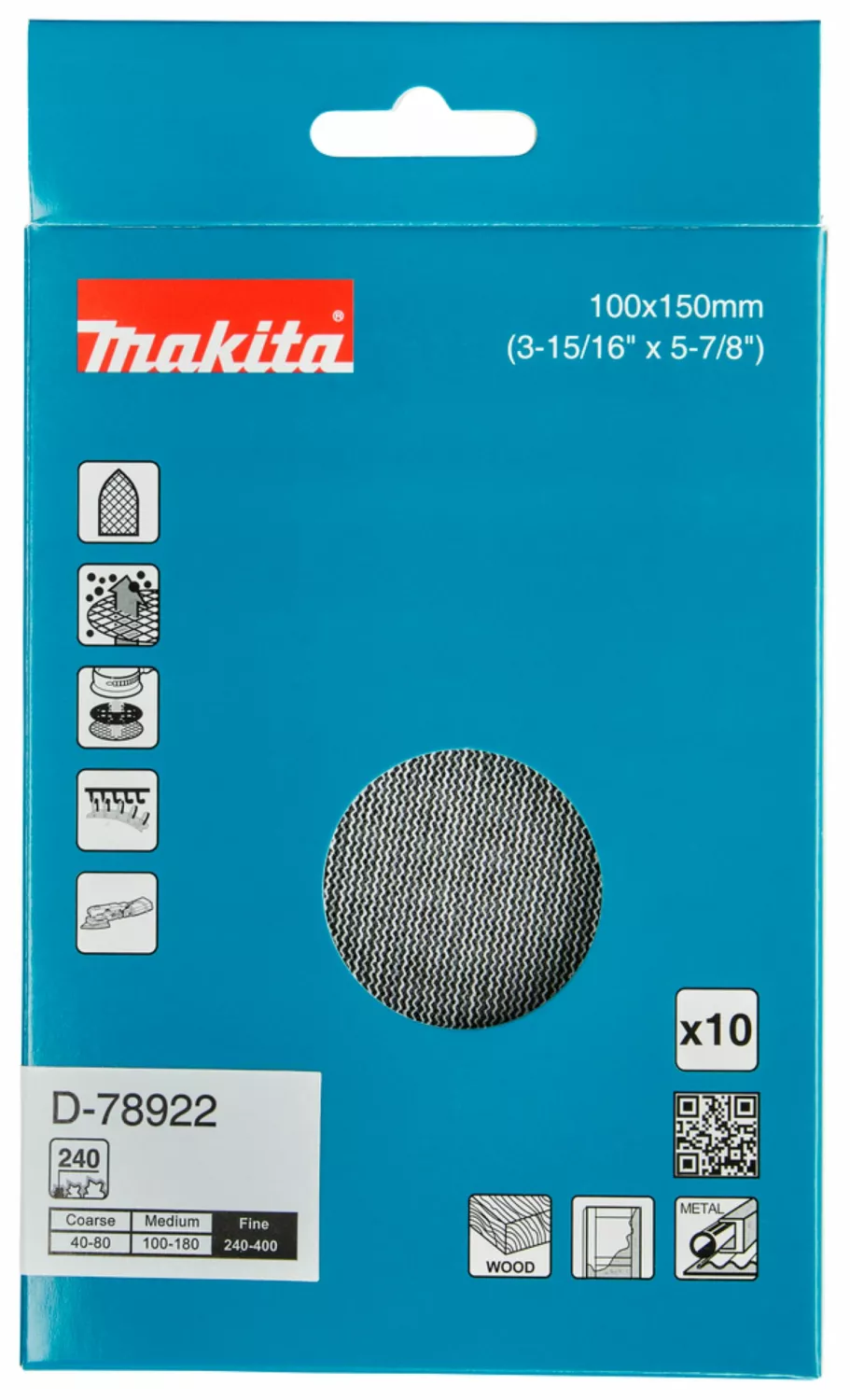 Makita D-78922 Schuurnet -  100x150mm K239-image