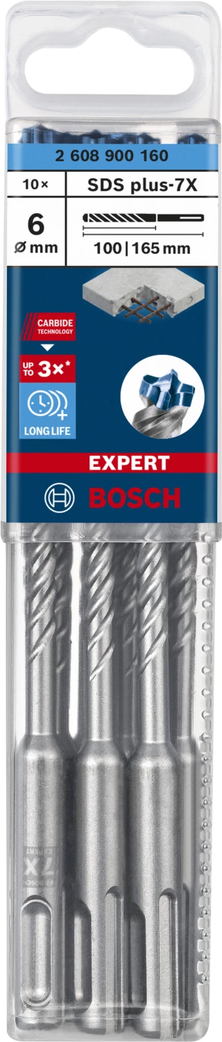 Bosch EXPERT 2608900160 - EXPERT Foret SDS plus-7X 10st 6x100x165mm-image